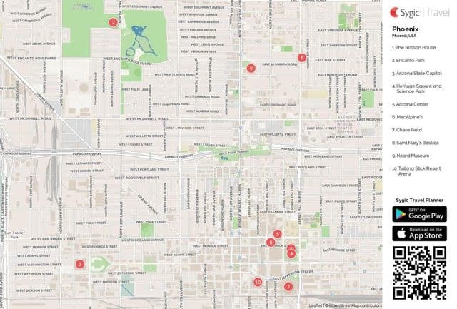 Phoenix sights map