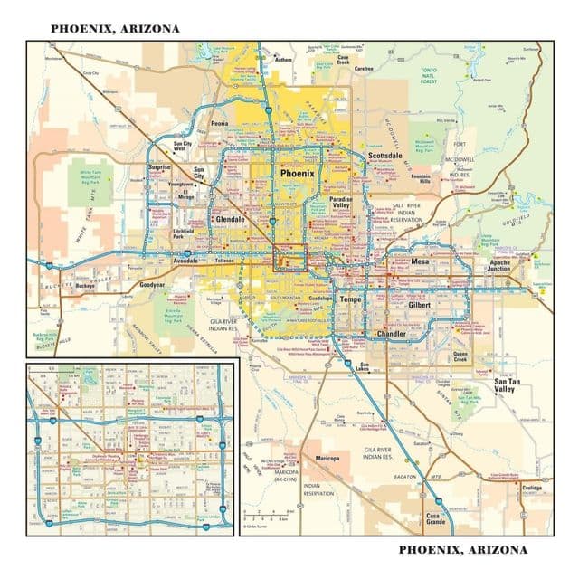Phoenix city map